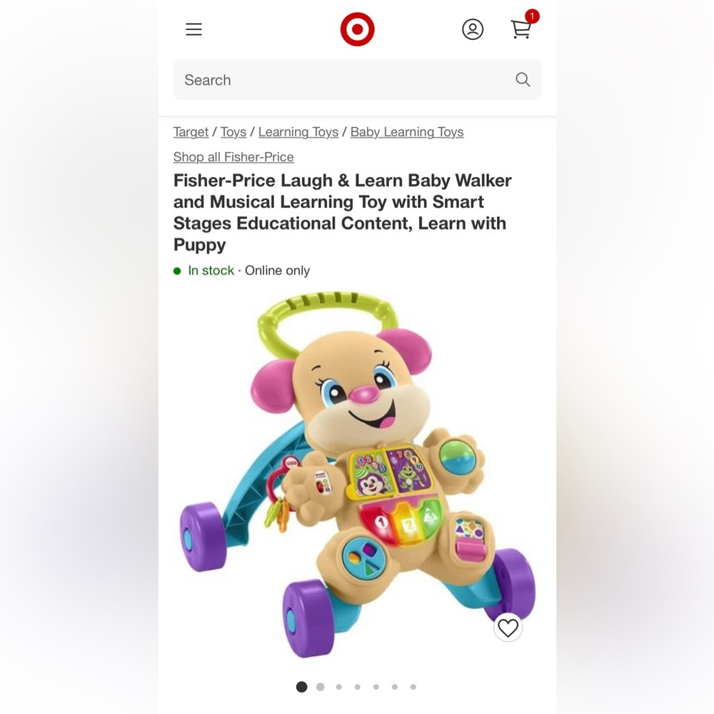 Fisher-Price Learning Walker.